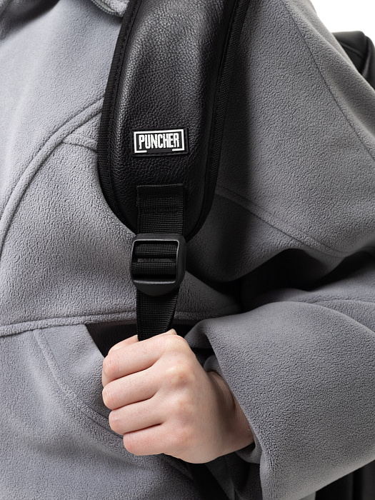 Сумка-рюкзак Puncher Экокожа, унисекс, черный XL