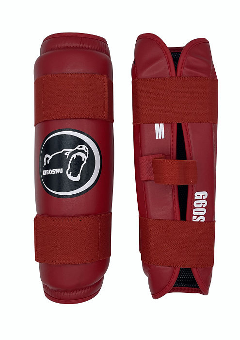 36-36 Kiboshu Защита голени G60S одобрен ФКР/Красный/Заменитель кожи