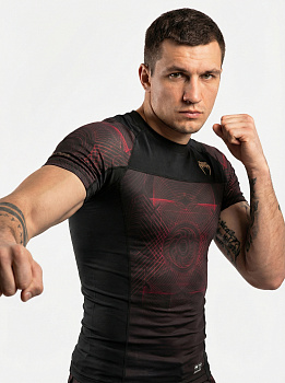 Рашгард Venum G-Fit Air S/S Черно красный