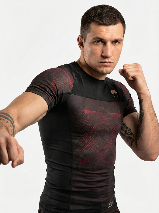 Рашгард Venum G-Fit Air S/S Черно красный