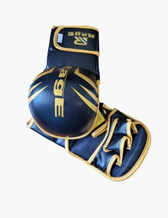 Перчатки крабы Rage черно-золотой