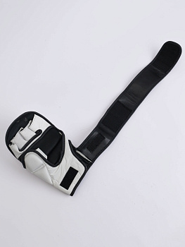 25-10 Kiboshu Перчатки ММА Training- Белые -Кожа 