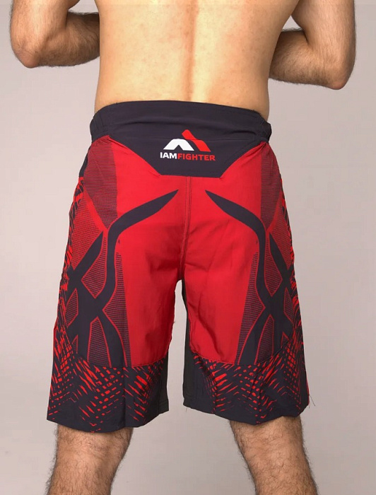 Шорты I Am Fighter ACA mma красные