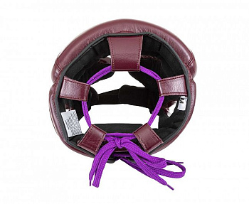 C162 Шлем боксерский Clinch Undefeated бордовый