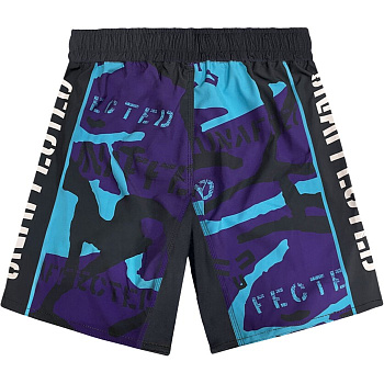 Шорты Unaffected фиолетовые Military