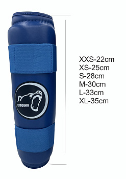 36-36 Kiboshu Защита голени G60S одобрен ФКР/Синий/Заменитель кожи