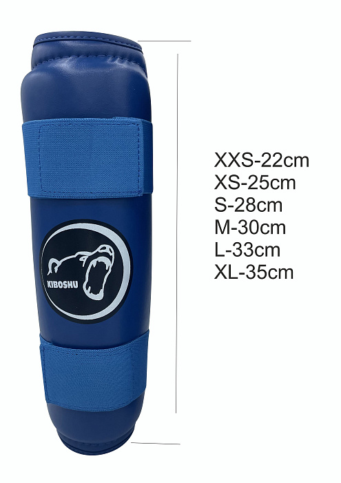 36-36 Kiboshu Защита голени G60S одобрен ФКР/Синий/Заменитель кожи