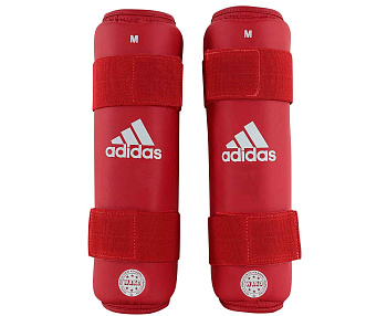 adiWAKOSG01 Защита голени WAKO Kickboxing Shin Guards красная