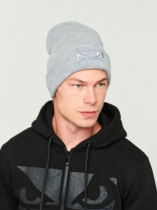 Шапка Bad Boy Logo 3D серый