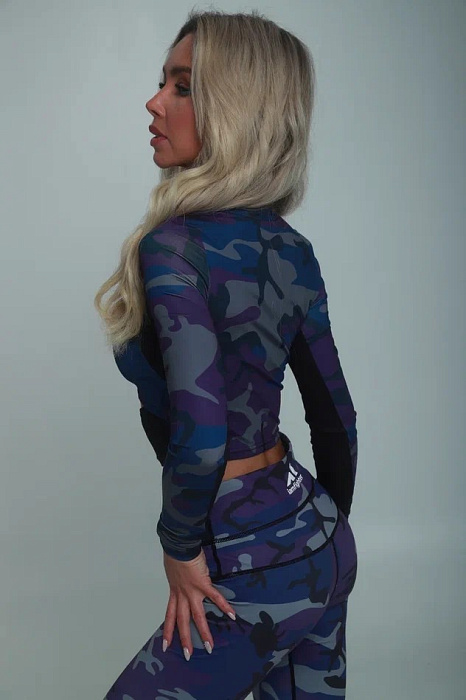 Рашгард тренировочный женский I AM Fighters, Military Purple