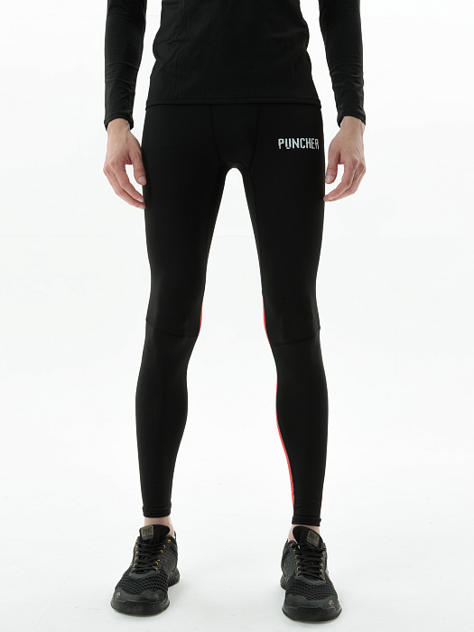 Компрессионные штаны 3.0 Puncher black-red