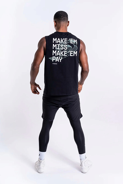 Майка Make 'Em Miss Черный BOXRAW