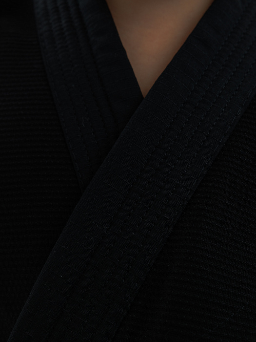 Кимоно детское джиу-джитсу Puncher Black (без пояса)