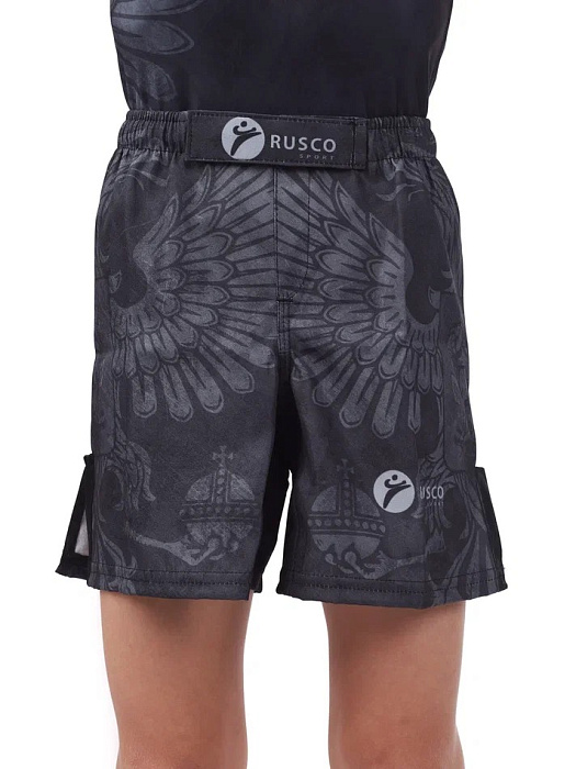 Шорты для MMA Rusco Sport BLACK HERB, детские 