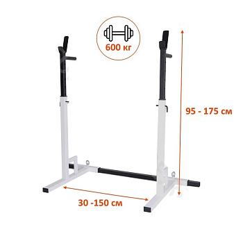 Стойка под штангу, модель А разборная (цвет: "Черный")