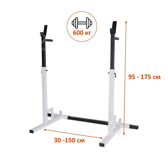 Стойка под штангу, модель А разборная (цвет: "Черный")