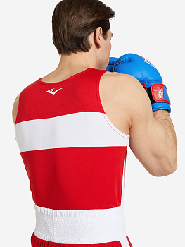 Майка боксерская Elite красн/бел.