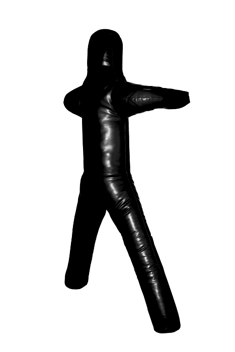 Манекен борцовский 2-у ногий тент черный