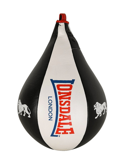 Груша скоростная Lonsdale Spin M 23*15см черн/бел/красн.