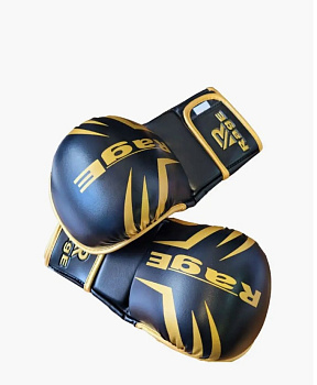 Перчатки крабы Rage черно-золотой