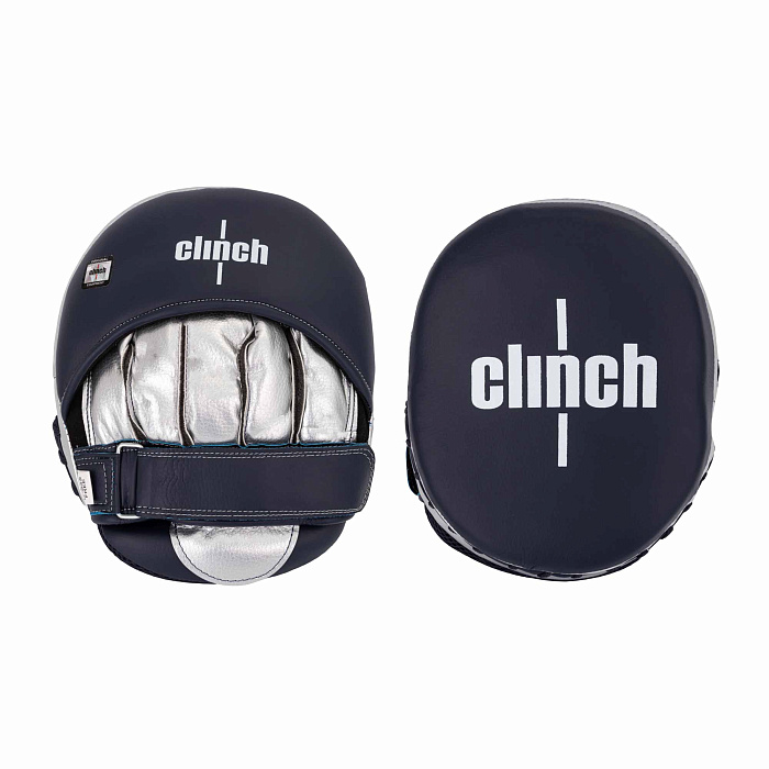 C545 Лапы Clinch Focus Mitt Aero One темносине-серебристые