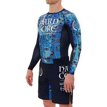 Рашгард Hardcore Training Knight Navy/Blue LS