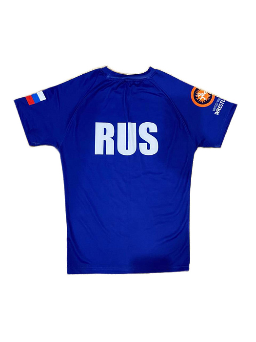Рашгард короткий рукав детский RUS синий