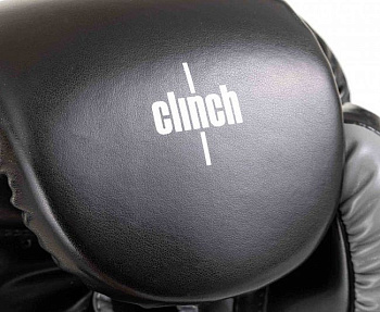 C184 Перчатки боксерские Clinch Contender черно-серые