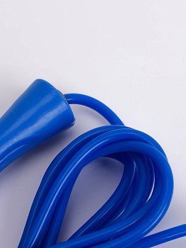 Скакалка с подшипником голубой