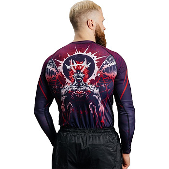 Рашгард Unaffected фиолетовый Devil LS