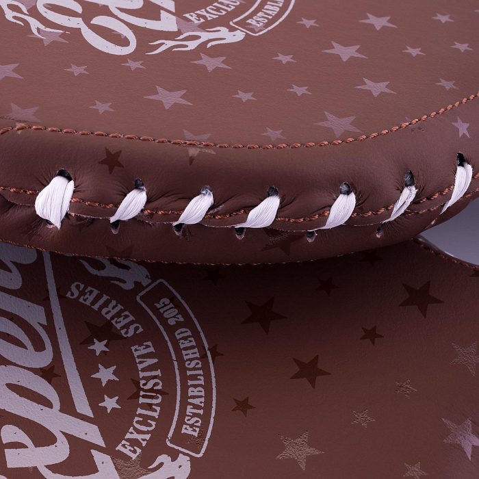 Тренировочные боксерские ракетки FIGHTEXPERT Vintage Fusion (кожа Vegan100%, Коричневый)