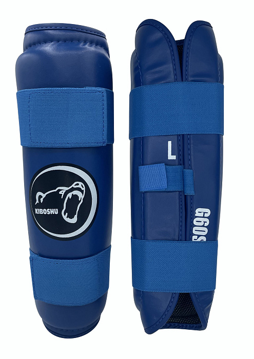 36-36 Kiboshu Защита голени G60S одобрен ФКР/Синий/Заменитель кожи