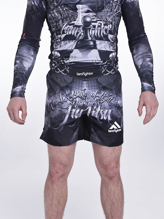 Шорты шахматы BJJ I Am Fighter  - HD144/1/25