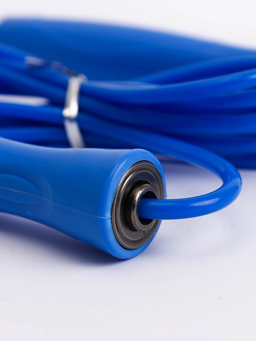 Скакалка с подшипником голубой