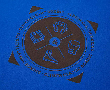 C376 Футболка Clinch Classic Boxing синяя
