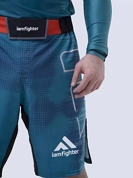 Шорты iamfighter BLUE OCEANIC Neon
