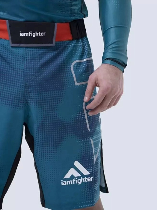 Шорты iamfighter BLUE OCEANIC Neon