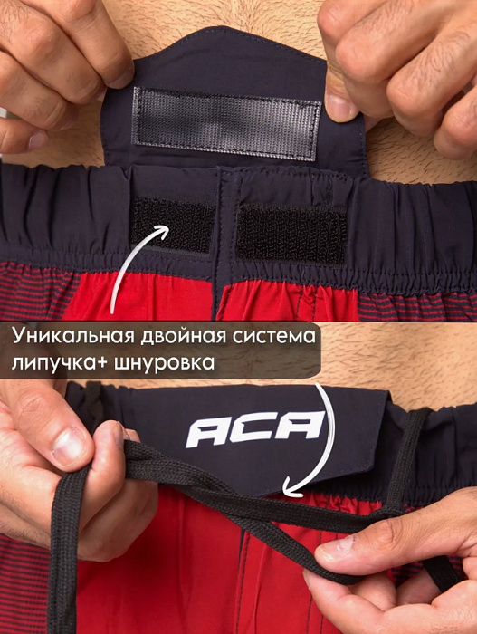 Шорты I Am Fighter ACA mma красные