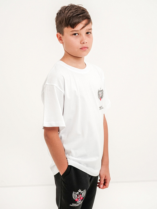 Футболка ФБ РТ детская хб белая