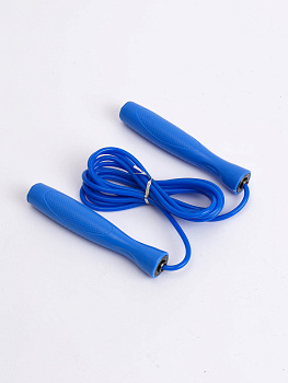 Скакалка с подшипником голубой