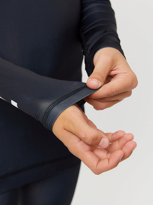 Детский Рашгард Bad Boy Origin New Rashguard Long Sleeves черный/белый 