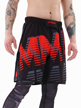 Шорты I Am Fighter MMA red