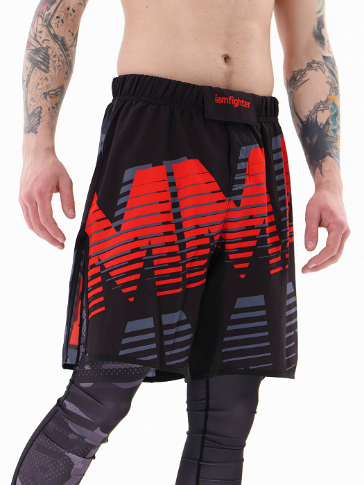 Шорты I Am Fighter MMA red