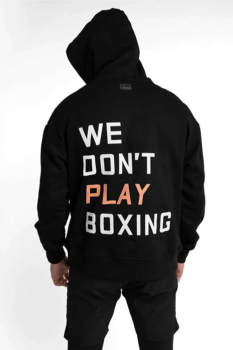 Худи We Don't Play Boxing Boxraw  (Черный)