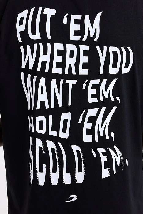 Футболка Hold 'Em Scold 'Em Oversized Черный