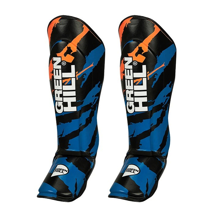 SIJ-2166 Защита голень-стопа JUMBO черно-синяя