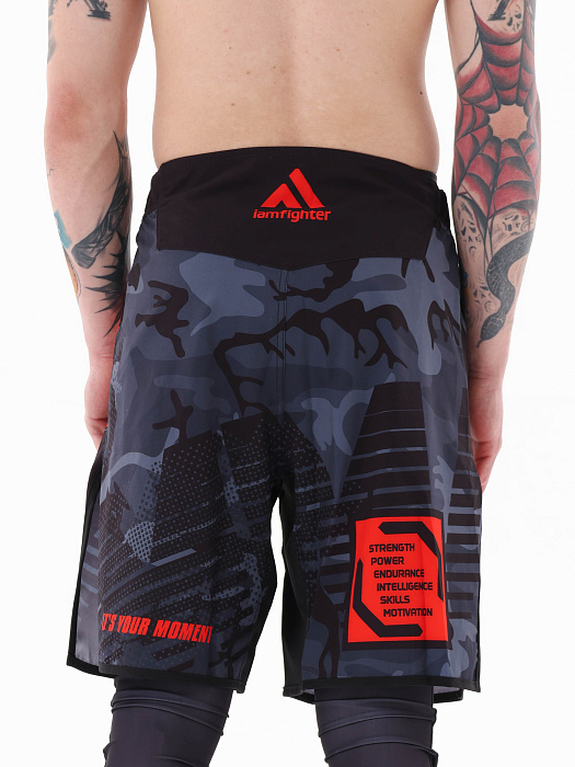 Шорты I Am Fighter MMA red