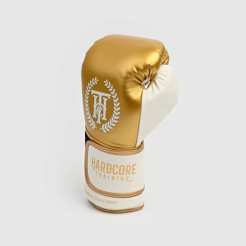 Боксерские перчатки Hardcore Training Revolution Gold/White PU