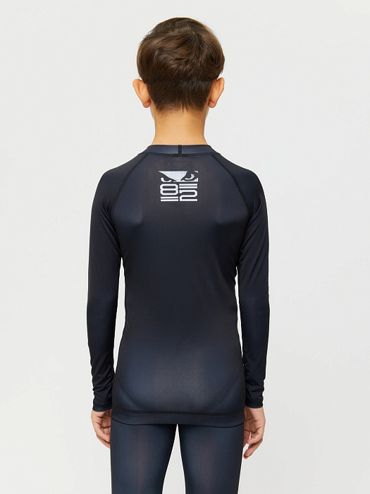 Детский Рашгард Bad Boy Origin New Rashguard Long Sleeves черный/белый 