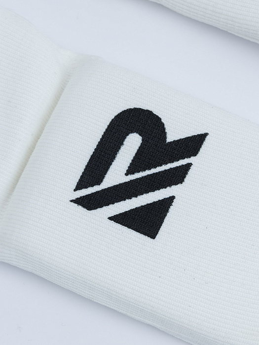 Защита голень-стопа Rage белый на липучке эластичная ткань